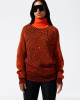 detail Dámský svetr Perfect Moment wavy star roll neck sweater