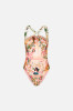 detail Dámské PLAVKY CAMILLA DIAMOND NECK THICK STRAP ONE PIECE W RINGS