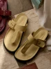 detail Dámské PANTOFLE Varley Aisne Toe Post Sandal Suede