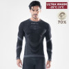 detail Pánské triko s dlouhým rukávem Iron-ic s merino vlnou