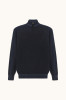 detail Pánský svetr PAUL & SHARK MEN'S KNITTED WOOL ZIPPED SWEATER