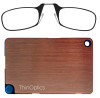 detail Unisex DIOPTRICKÉ ThinOptics Cvikr na čtení + peněženka z ušlechtilé oceli