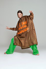 náhled Rainkiss Breton Brown Green Text - Rain poncho