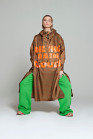 náhled Rainkiss Breton Brown Green Text - Rain poncho
