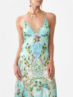 náhled Dámské ŠATY CAMILLA V NECK LONG BIAS SLIP DRESS WITH TRAIN