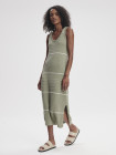 náhled Dámské šaty Varley Scott Scoop Neck Midi Dress