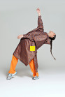 náhled Unisex pláštěnka RAINKISS Breton Brown Blue - Rain poncho
