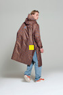 náhled Unisex pláštěnka RAINKISS Breton Brown Blue - Rain poncho