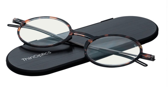 detail ThinOptics Brýle Manhattan + pouzdro Milano