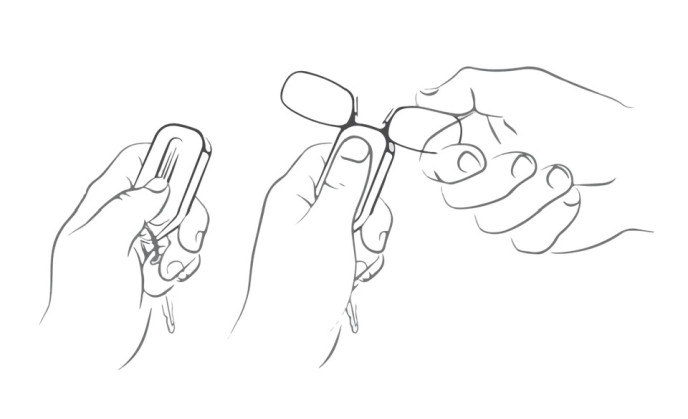 detail ThinOptics Cvikr na čtení + klíčenka