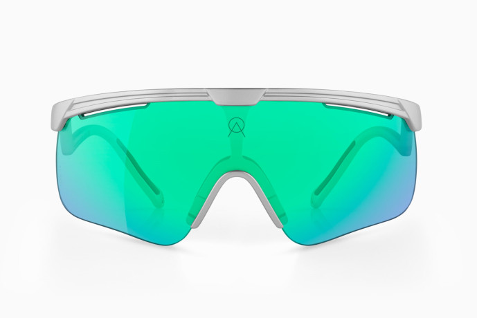 detail Unisex sportovní brýle ALBA OPTICS DELTA SILVER METAL VZUM F-LENS BTL