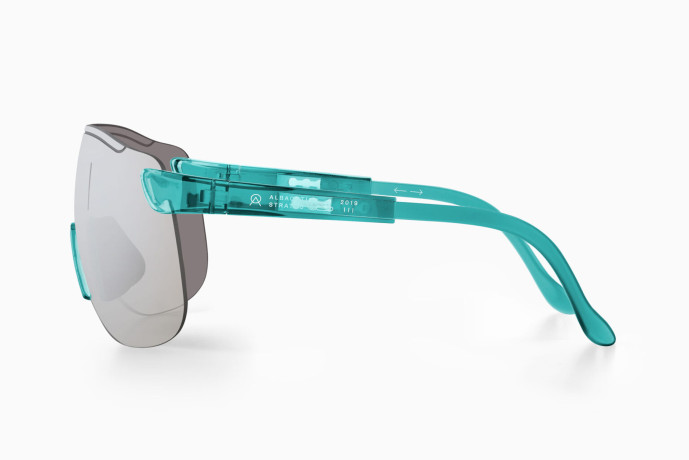 detail Unisex sportovní brýle Alba Optics STRATOS SEA GLOSSY VZUM F-LENS RKT
