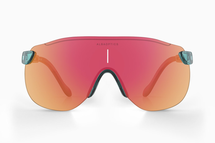 detail Unisex sportovní brýle ALBA OPTICS STRATOS SEA GLOSSY VZUM LAVA
