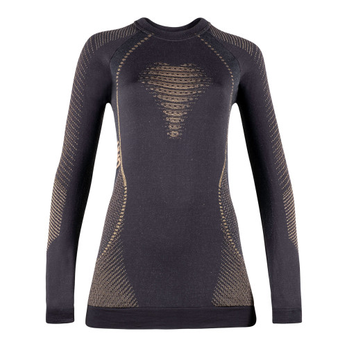 Dámské termoprádlo UYN UYN WOMAN FUSYON CASHMERE SHINY 2.0 UW SHIRT LG_SL.ROUND NECK