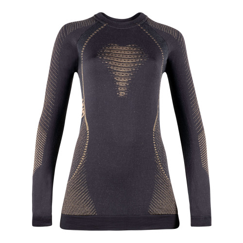 Dámské termoprádlo UYN UYN WOMAN FUSYON CASHMERE SHINY 2.0 UW SHIRT LG_SL.ROUND NECK