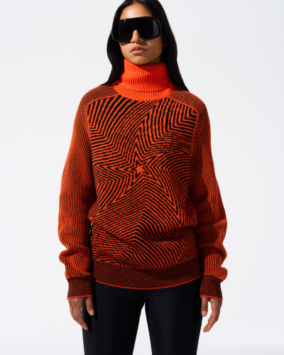 Dámský svetr Perfect Moment wavy star roll neck sweater