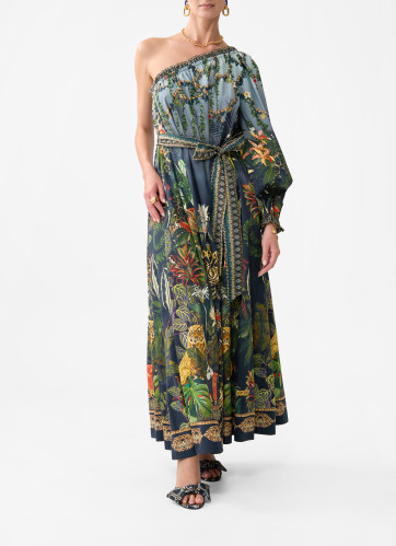Dámské ŠATY CAMILLA ONE SHOULDER DRESS WITH BLOUSON SLEEVE