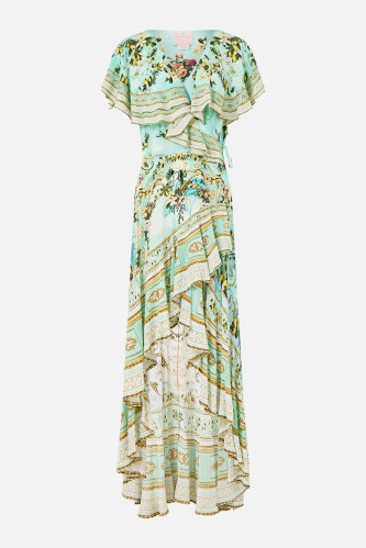 Dámské ŠATY CAMILLA FRILL SLEEVE LONG DRESS