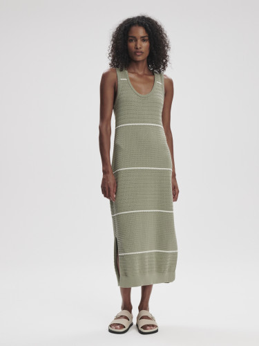 Dámské ŠATY Varley Scott Scoop Neck Midi Dress