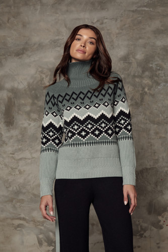 Dámský svetr Alp N Rock Leighton Mock Neck Ski Sweater