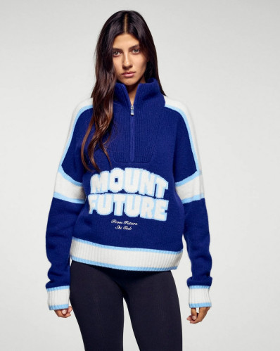 Dámský svetr FROM FUTURE Quarter-Zip Neck Sweater Mount Future