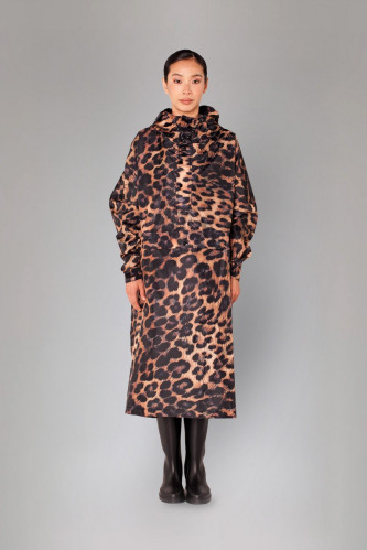 Dámská pláštěnka Rainkiss Dark Leopard - Rain Poncho
