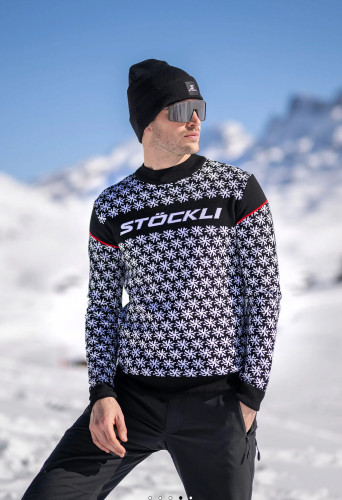 Unisex svetr Stöckli Pullover Swiss Made Snowflake