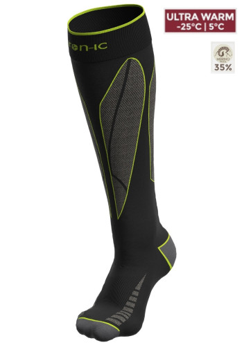 Lyžařské podkolenky Iron-ic ULTRA WARM s merino vlnou
