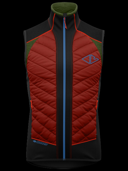 detail Pánská vesta CRAZY VEST FLAME