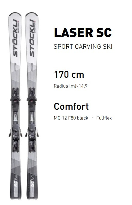 detail Stöckli SET: Stöckli Laser SC 25-27, FF29 black, MC12