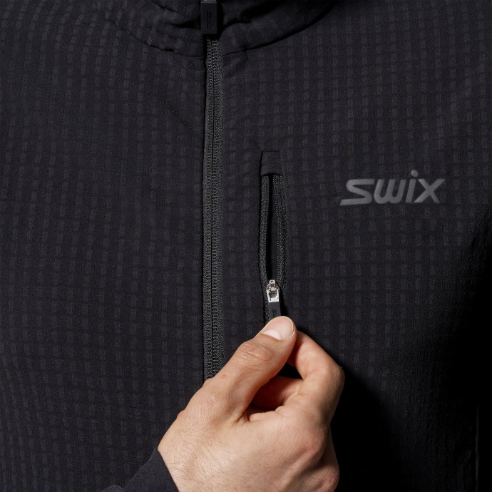 detail Pánská mikina Swix Mikina na zip Pace Hybrid