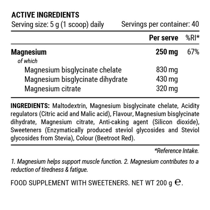 detail Triple Magnesium 200g Jar, Berry