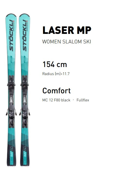 detail Dámské SJEZD - LYŽE Stöckli SET: Stöckli Laser MP 25-27, FF29 black, MC12
