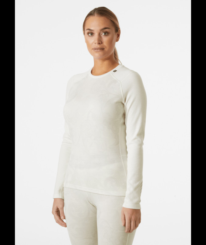 detail Dámské termoprádlo Helly Hansen W LIFA MERINO MIDW GRA CREW