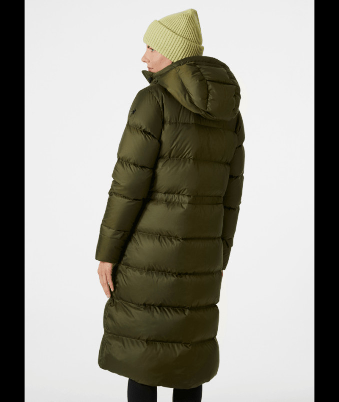 detail Dámský kabát Helly Hansen W ESSENCE LONG DOWN COAT