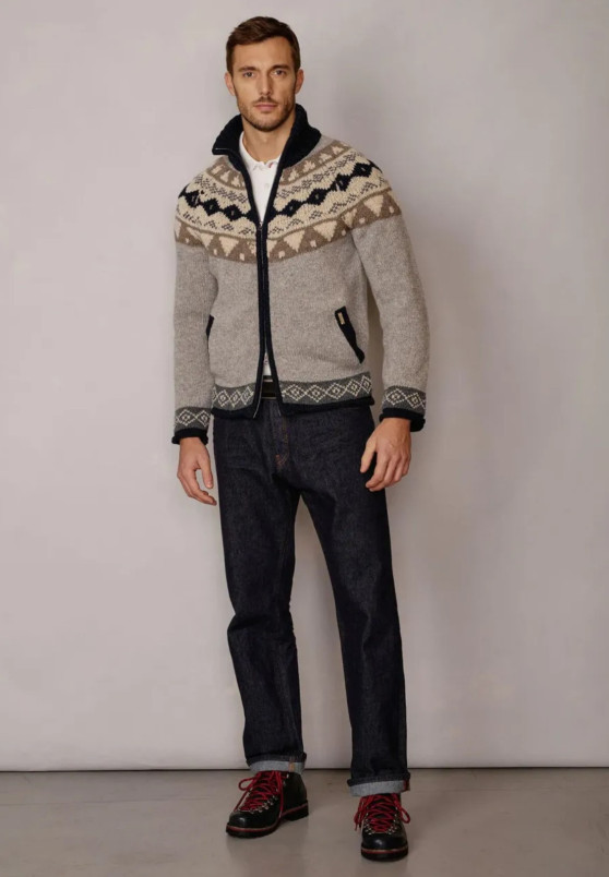 detail Pánský svetr Luis Trenker LUWALL JACQUARD