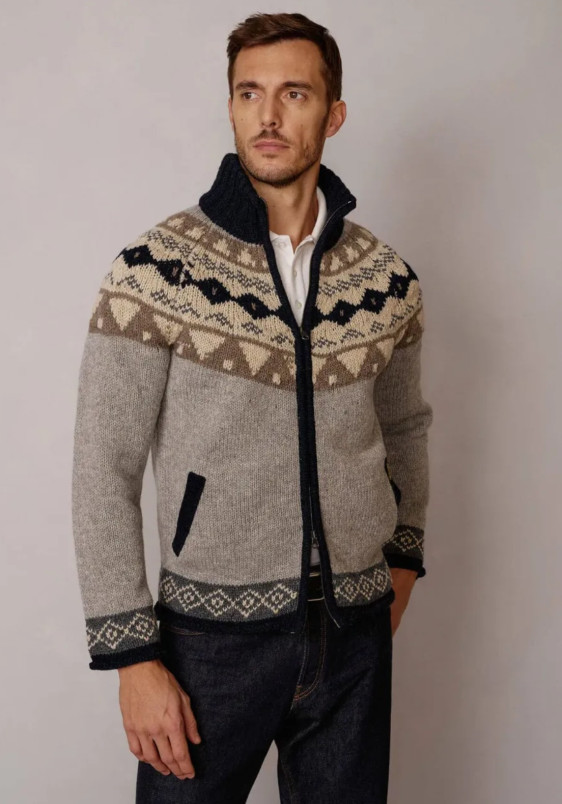 detail Pánský svetr Luis Trenker LUWALL JACQUARD