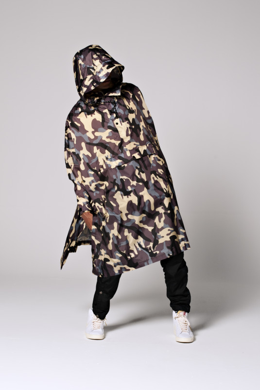 detail Rainkiss Camo - Rain Poncho