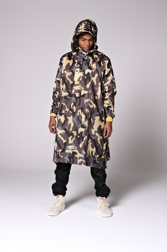 detail Rainkiss Camo - Rain Poncho