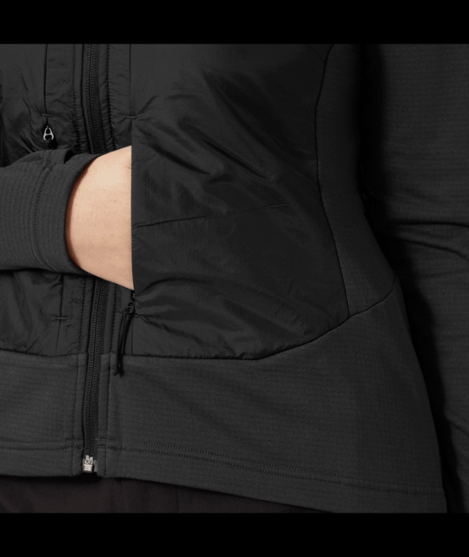 detail Dámská mikina Helly Hansen W VERSALITE HYBRID FLEECE JKT
