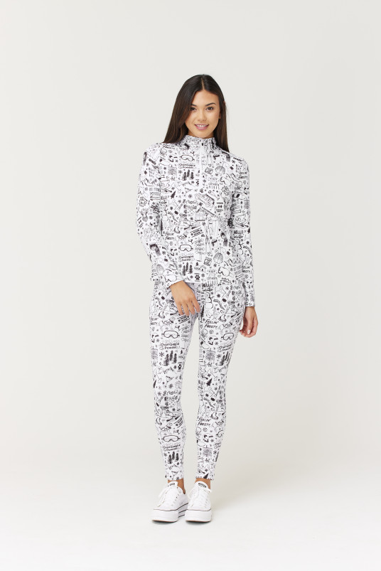 detail Dámské legíny Krimson Klover Graffiti Legging