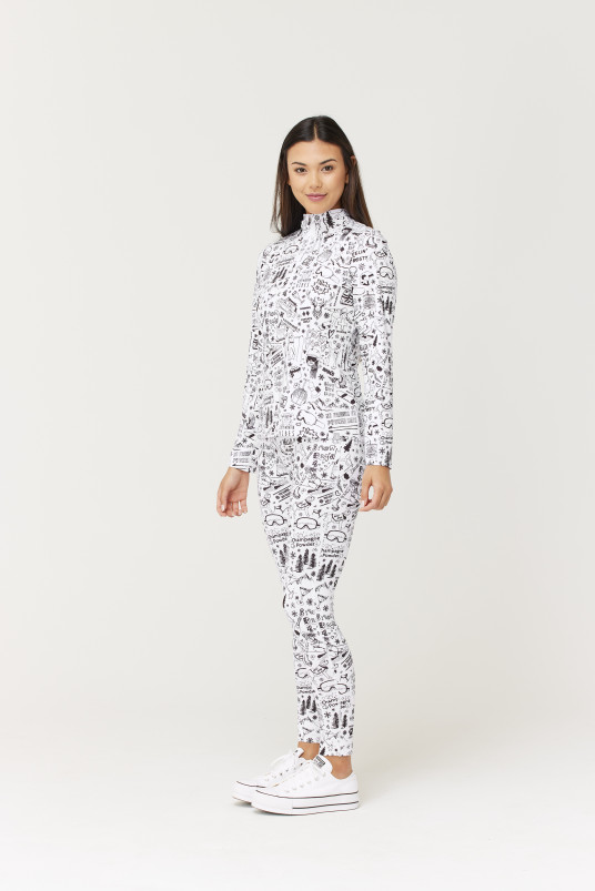 detail Dámské legíny Krimson Klover Graffiti Legging