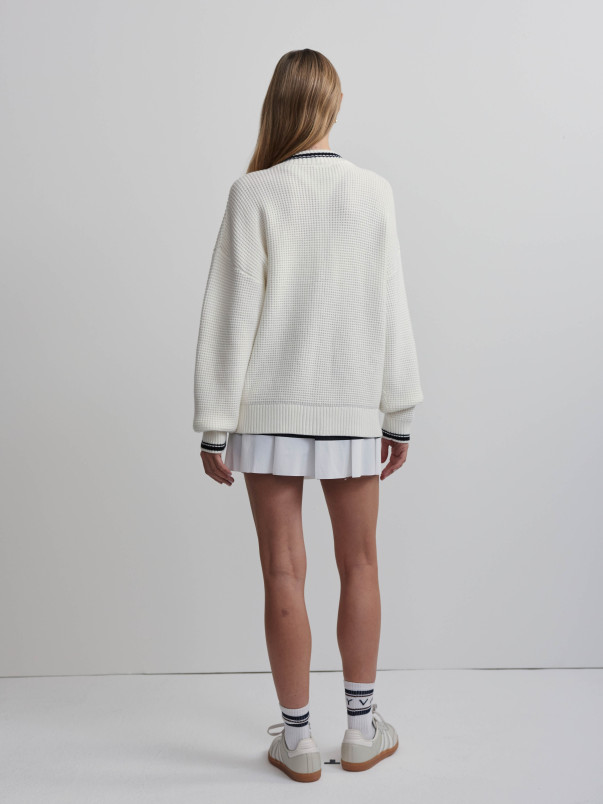 detail Dámský svetr Varley Coniston Boxy Knit Cardigan