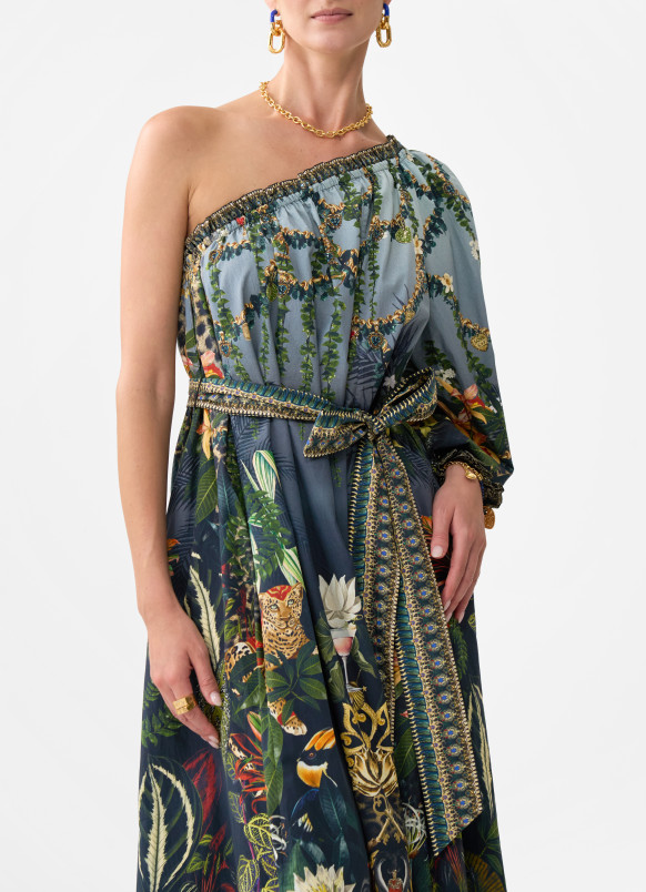 detail Dámské šaty Camilla ONE SHOULDER DRESS WITH BLOUSON SLEEVE