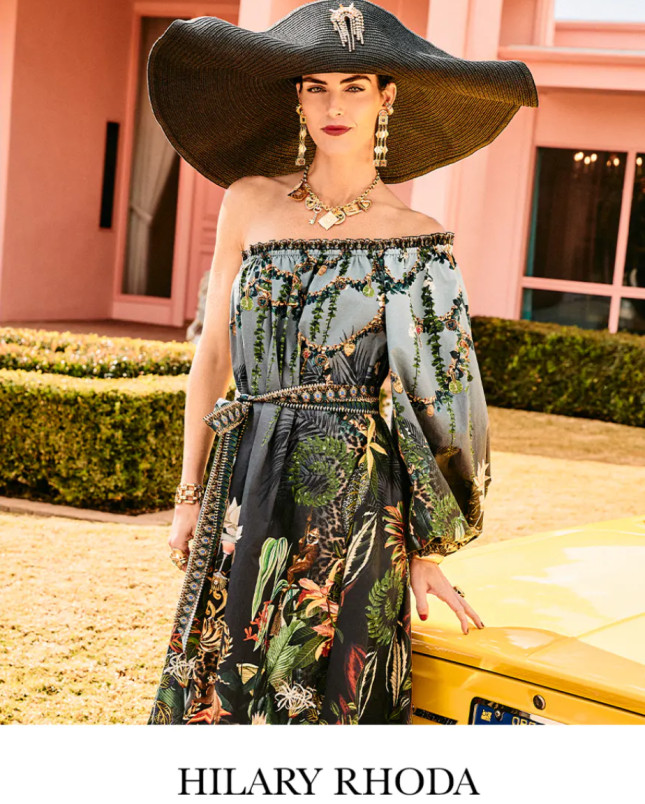 detail Dámské šaty Camilla ONE SHOULDER DRESS WITH BLOUSON SLEEVE