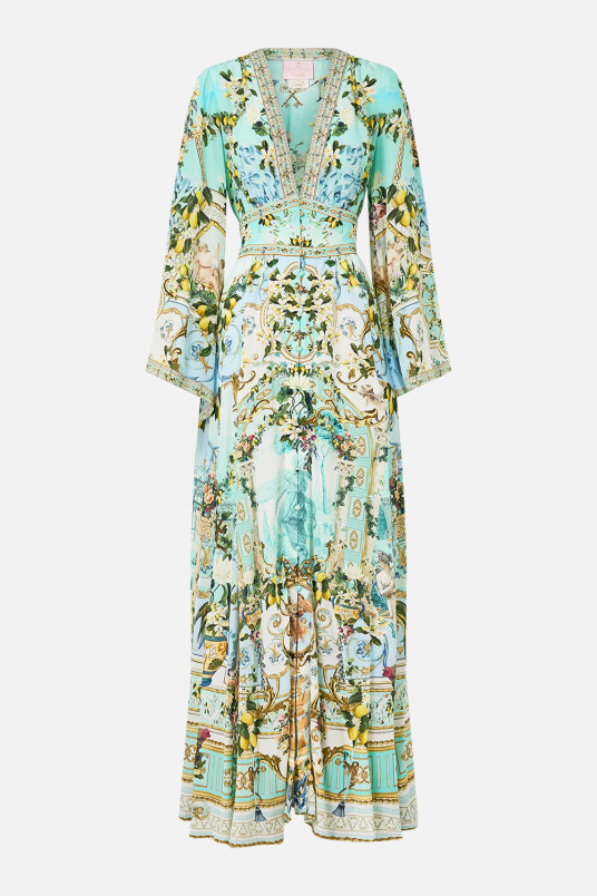 detail Dámské ŠATY CAMILLA KIMONO SLEEVE DRESS WITH SHIRRING DETAIL