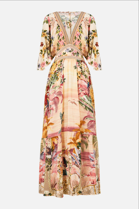 detail Dámské šaty Camilla WAISTED DRESS WITH HEM RUFFLE