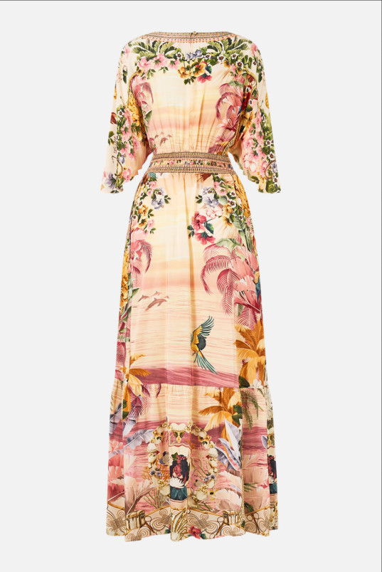 detail Dámské šaty Camilla WAISTED DRESS WITH HEM RUFFLE