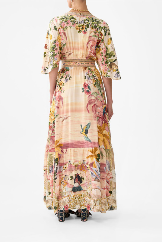 detail Dámské šaty Camilla WAISTED DRESS WITH HEM RUFFLE