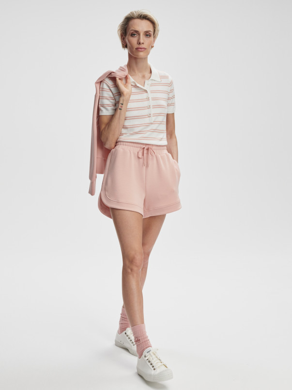 detail Dámské tričko Varley Faustine Button Neck Polo